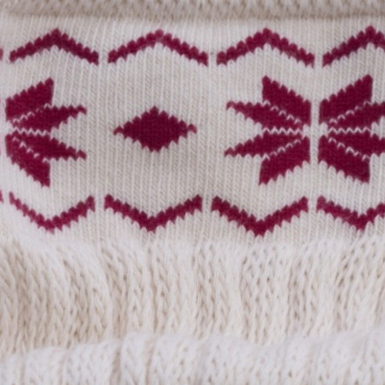 Pure Barre Cranberry Argyle Sticky Crew Socks