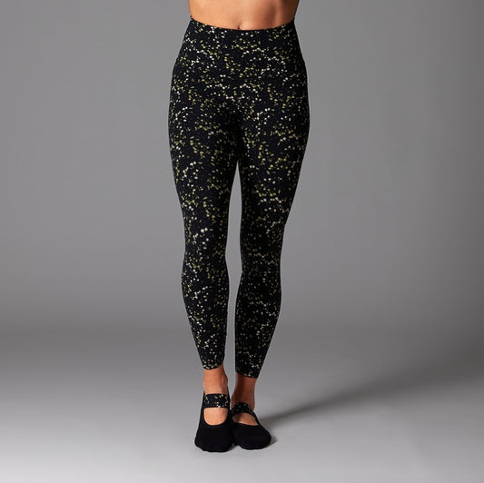Tavi High Waisted 7/8 Tights- Ebony Floral