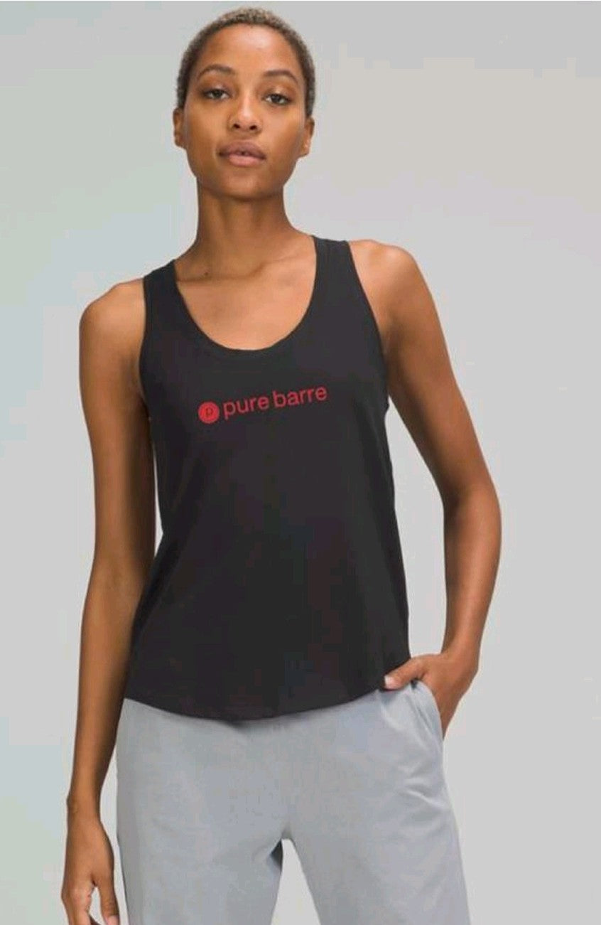 Lululemon Pure Barre Love Tank- Black-Red