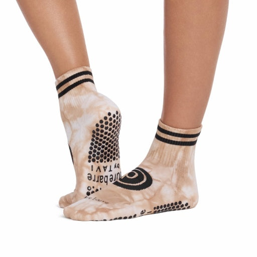 Pure Barre Aria Tie Dye Circle P Sticky Socks