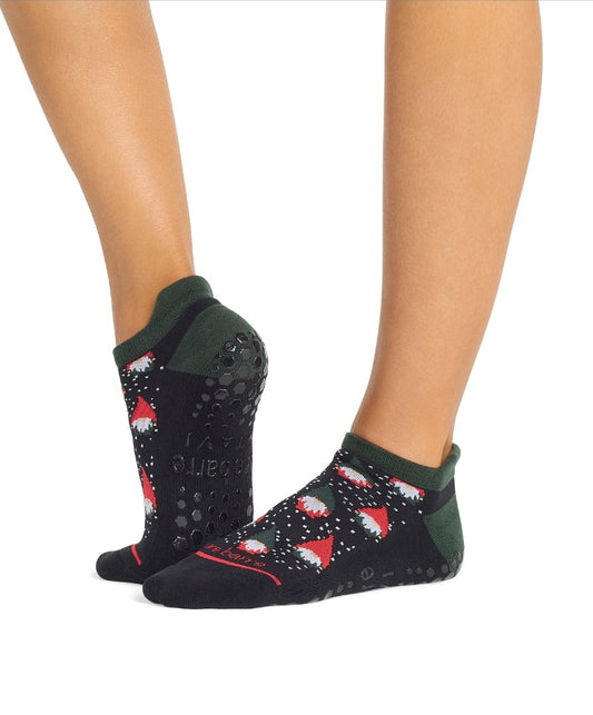 Pure Barre Christmas Santa Gnome Sticky Socks