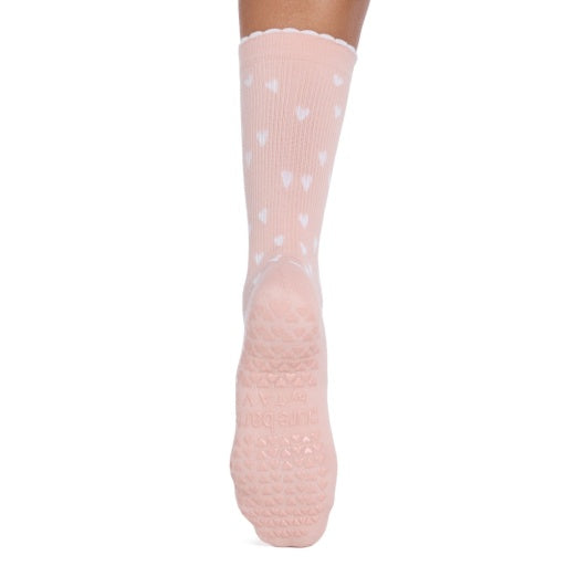 Pure Barre Jess Heart Crew Sticky Socks