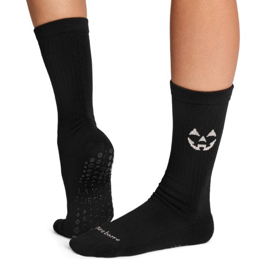 Pure Barre Jack-o'-lantern Sticky Socks
