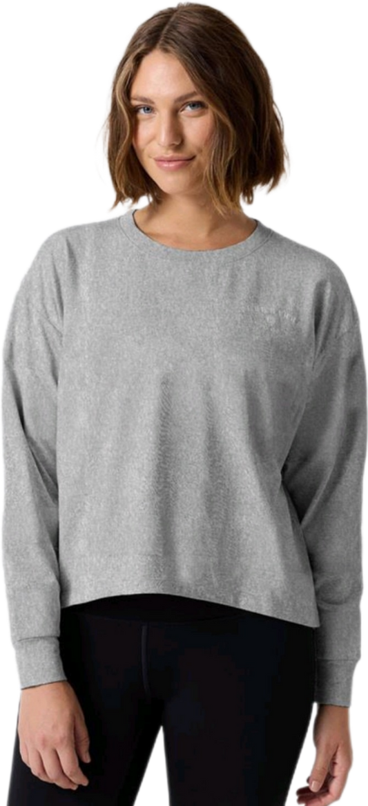 Pure Barre Pure Long Sleeve Tee- Gray