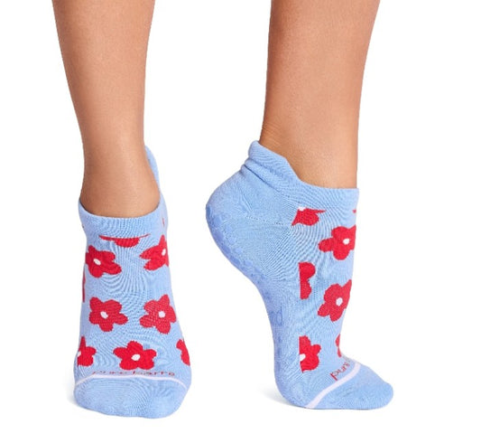 Pure Barre Red Poppy Sticky Socks