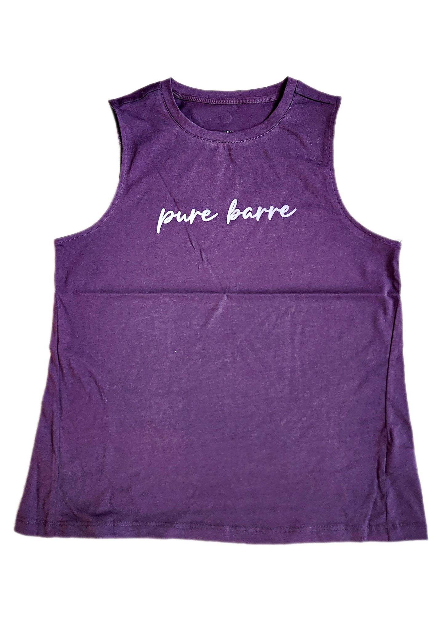 Pure Barre Ombre Script Muscle Tank- Purple