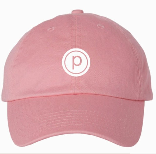 Pure Barre Circle P Baseball Cap - Pink