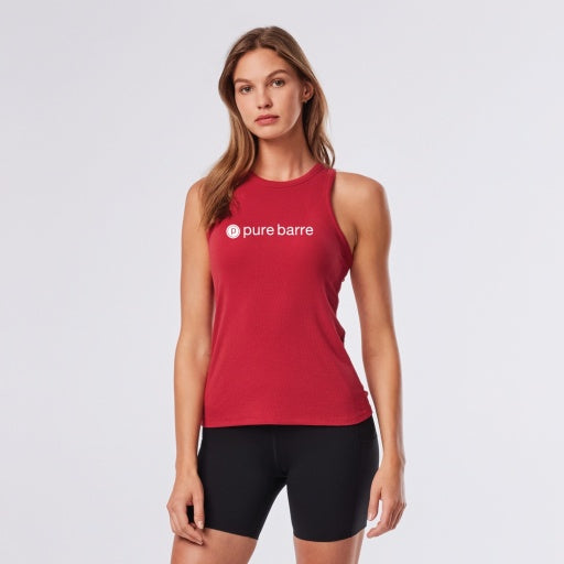 Tavi Pure Barre Perfect Fit Tank- Ruby