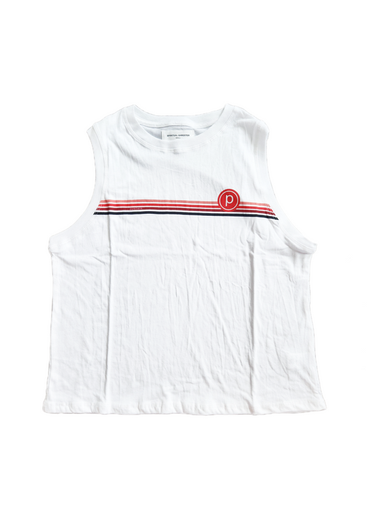 Spiritual Gangster Pure Barre Bowery Tank- White