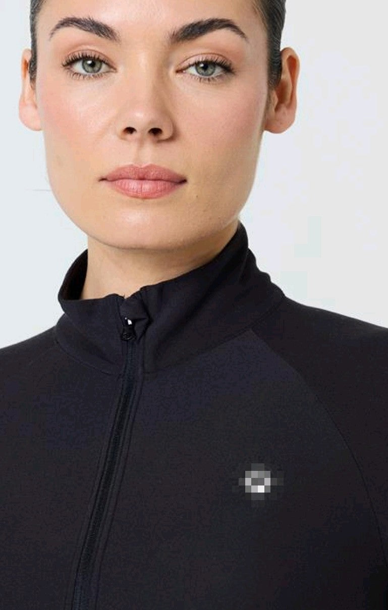 Pure Barre Performance Half Zip- Black