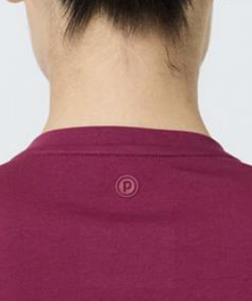 Pure Barre Cropped Tee- Bordeaux