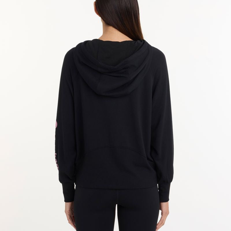 Tavi Pure Barre Paneled Hoodie - Black