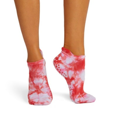 Pure Barre Red Tie Dye Sticky Socks