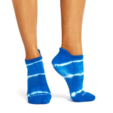 Pure Barre Blue Tie Dye Sticky Socks