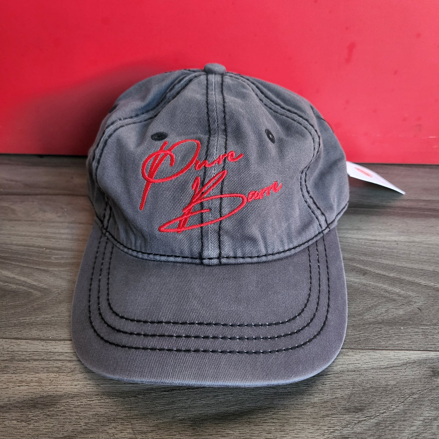 Pure Barre Signature Hat- Washed Black