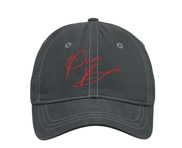 Pure Barre Signature Hat- Washed Black