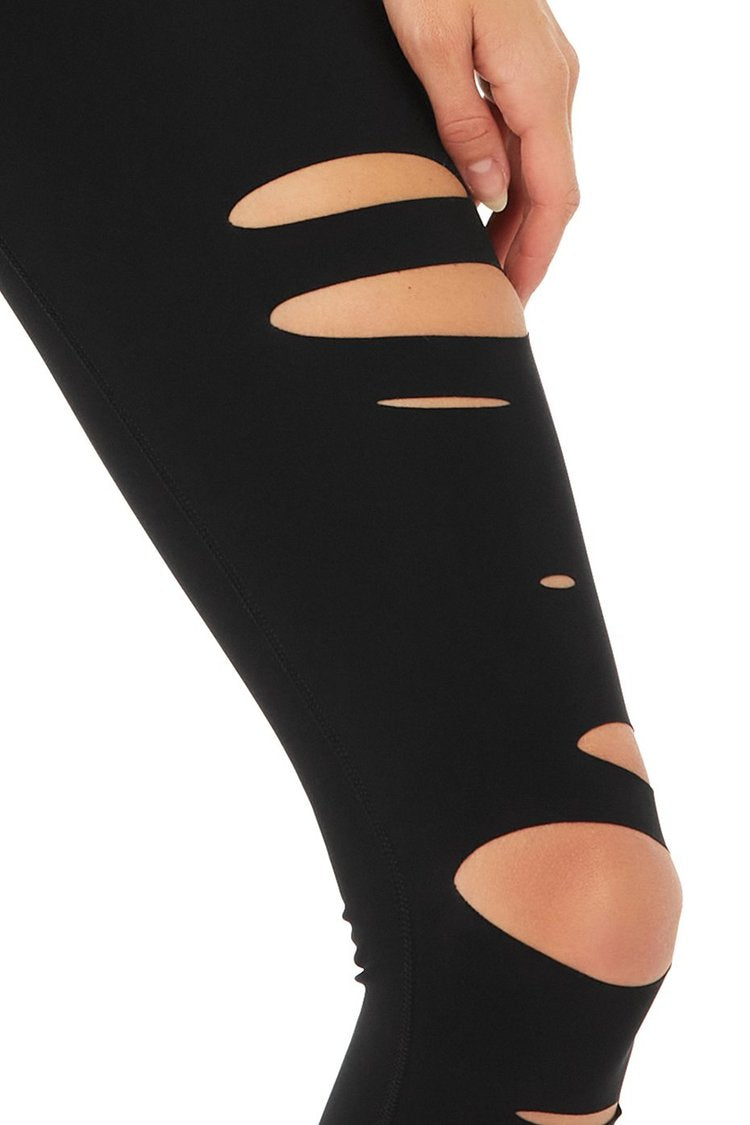 ALO Yoga, Pants & Jumpsuits, Alo Yoga High Waist Ripped Warrior  Leggingsxs