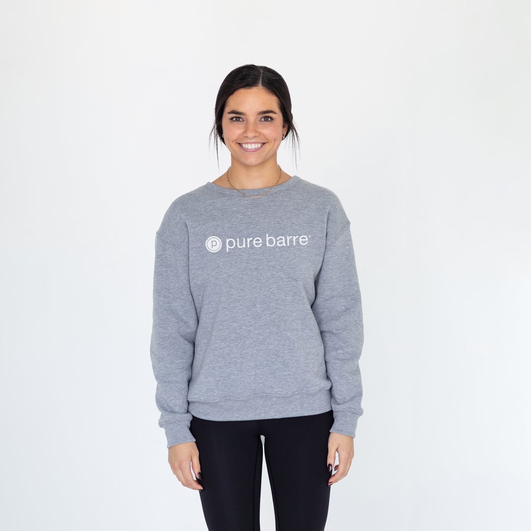 Pure Barre Cozy Sweatshirt- Heather Gray