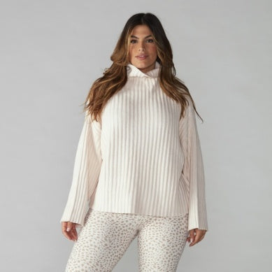 Tavi Mock Neck Sweater- Dune