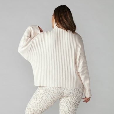 Tavi Mock Neck Sweater- Dune