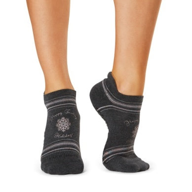 Pure Barre Happy Tucking Holidays Socks